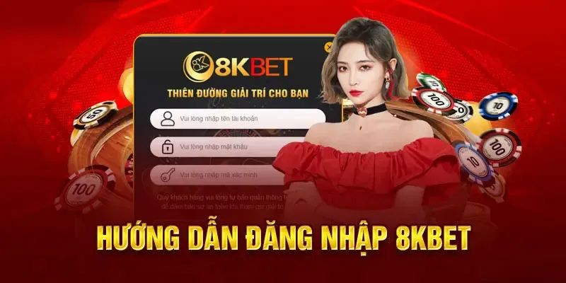 Quá trình đăng nhập 8KBET chỉ có 3 bước siêu đơn giản